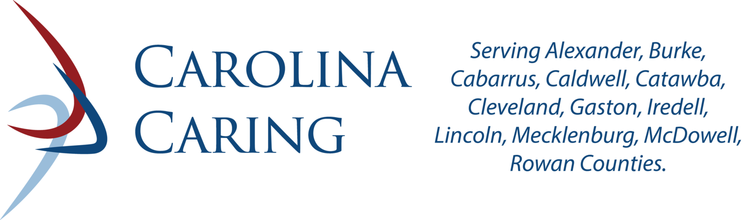 Carolina Caring Logo and Counties Served