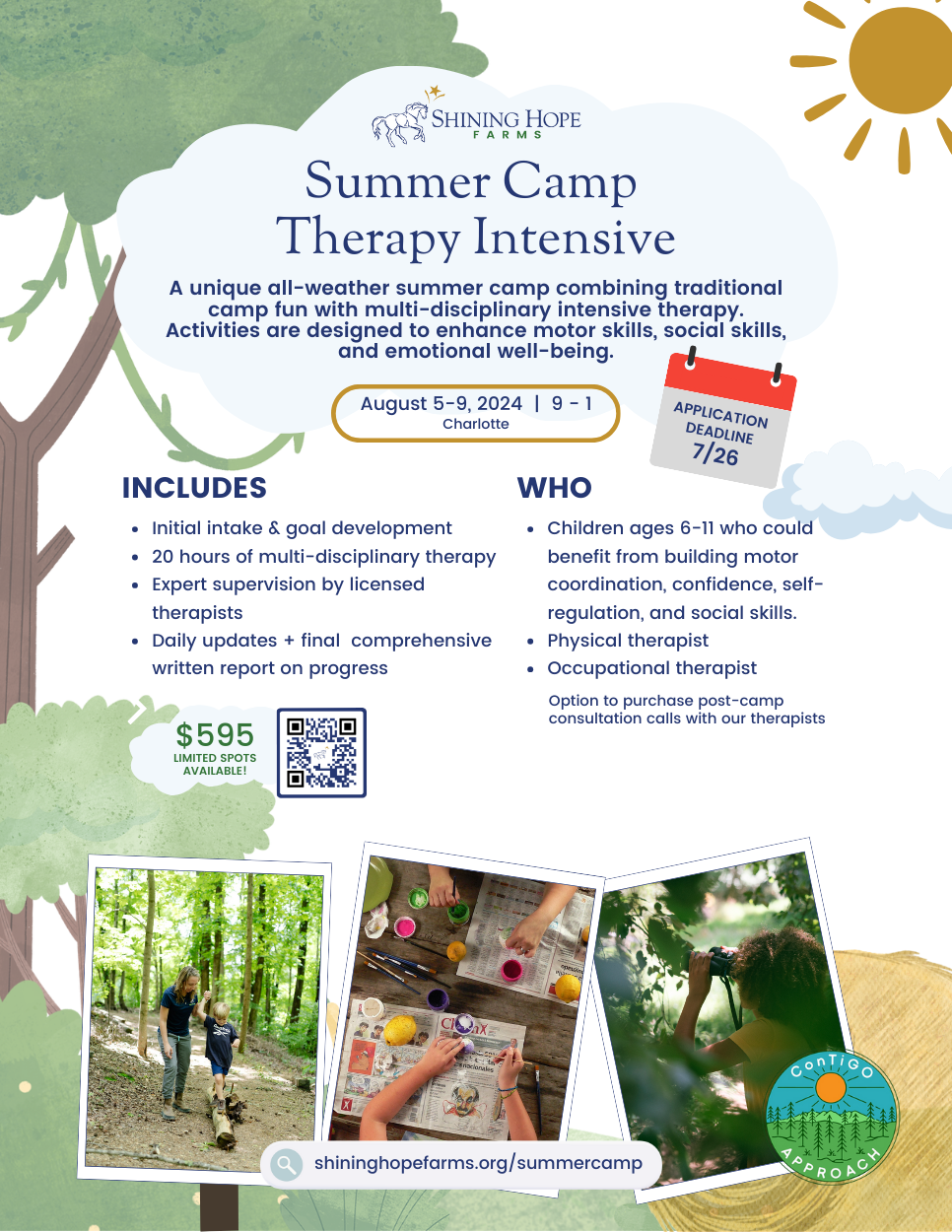 Nature-Based Therapy Camp Flyer