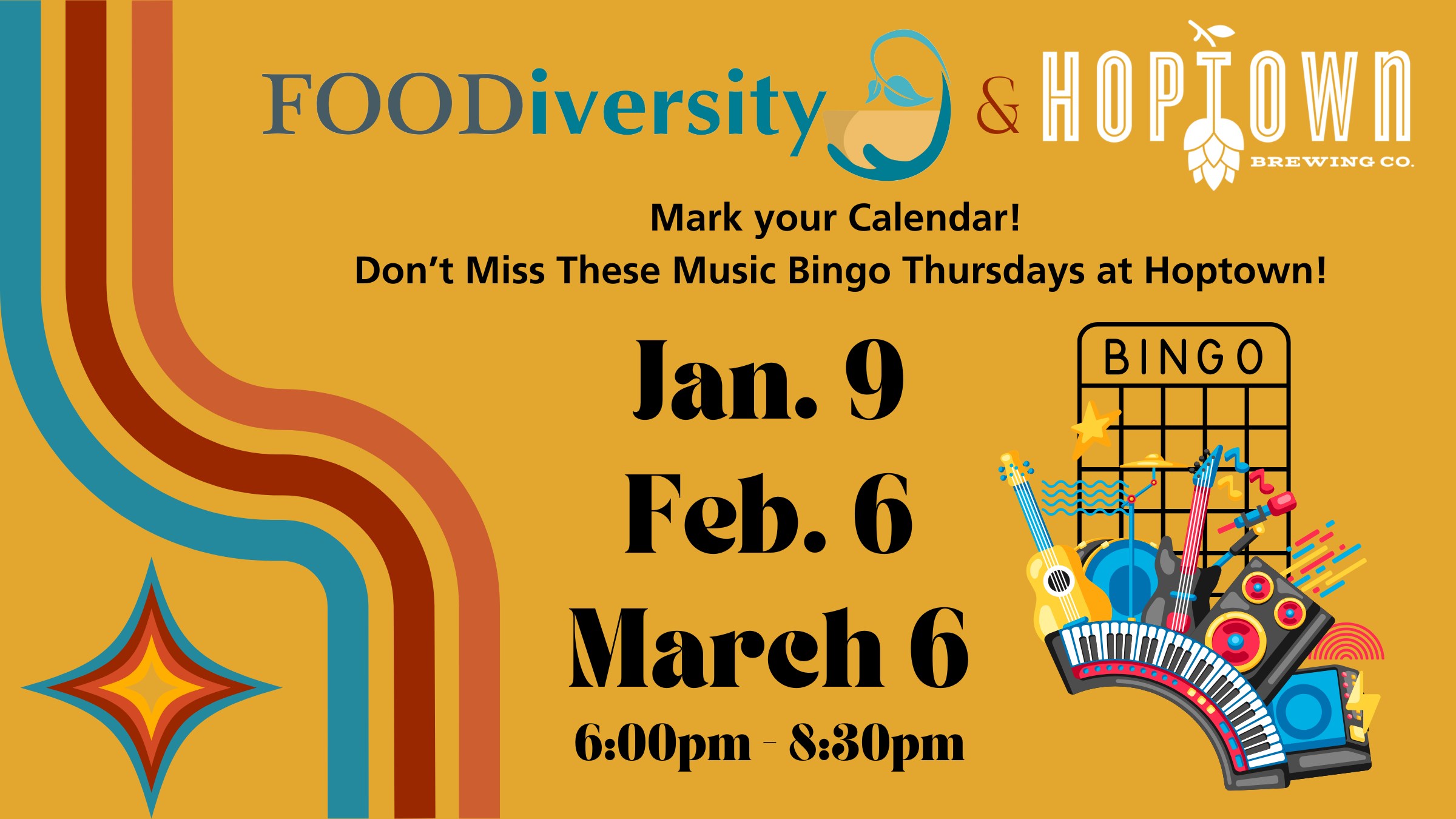 Mark your calendar for Hoptown Music Bingo to benefit FOODiversity