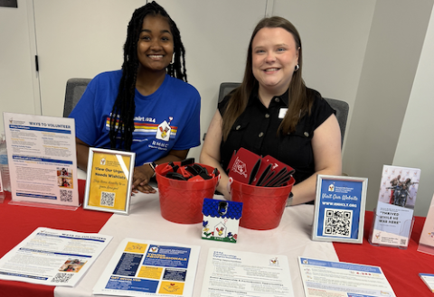 American cancer society staff  at nucor volunteer fair