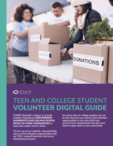 Teen and College Student Volunteer Guide Cover Graphic