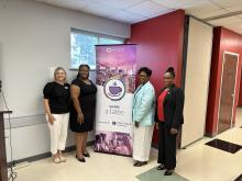 share charlotte staff post with truist foundation leader and leader of urban league