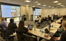 meredith dean leads a workshop of over 40 nonprofits