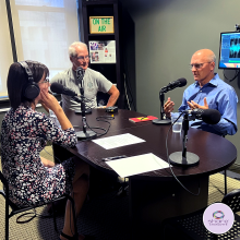 catawba lands nonprofit being interviewed at podcast studio