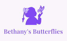 Bethany blowing a butterfly 