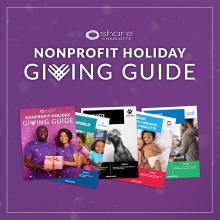 magazine pages view of the holiday giving guide