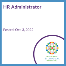 HR Administrator, Bilingual Preschool, posted Oct 3, 2022