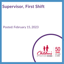 Supervisor, First Shift