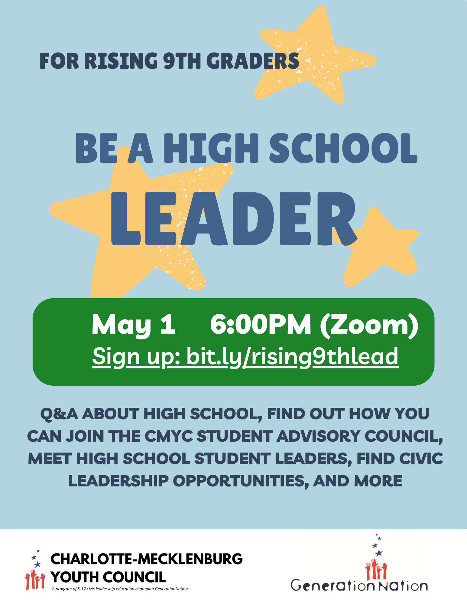 Be a leader in high school